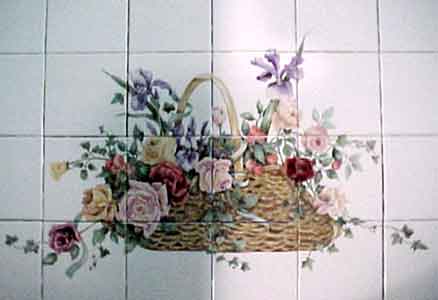 Roses Flower Basket